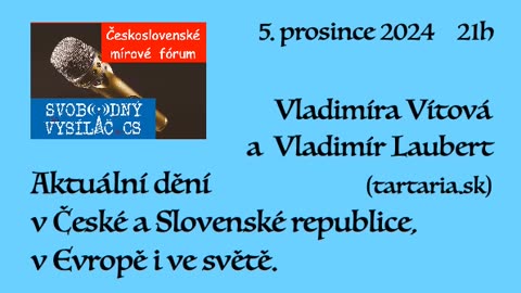 Aktuální dění v České a Slovenské republice \ V.Vítová a V.Laubert \ ČSMF 4 \ 5. prosince 2024