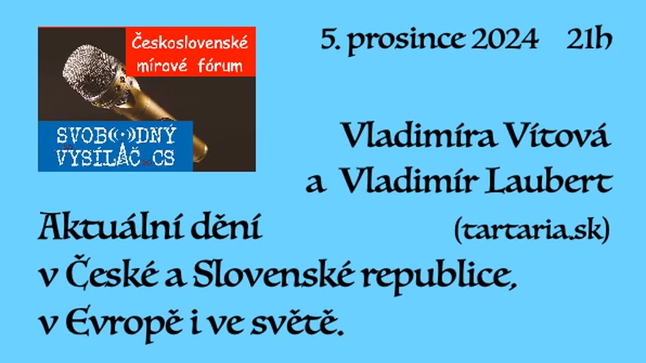 Aktuální dění v České a Slovenské republice \ V.Vítová a V.Laubert \ ČSMF 4 \ 5. prosince 2024