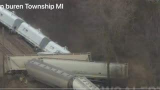 Another Derailment! Train Carrying Hazardous Materials Topples Outside Detroit