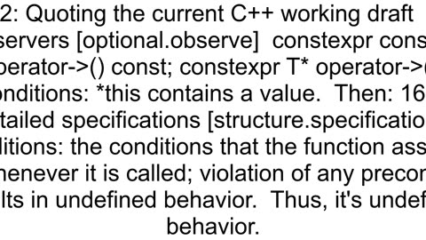 Is use of empty stdoptionalltstringgt UB or not