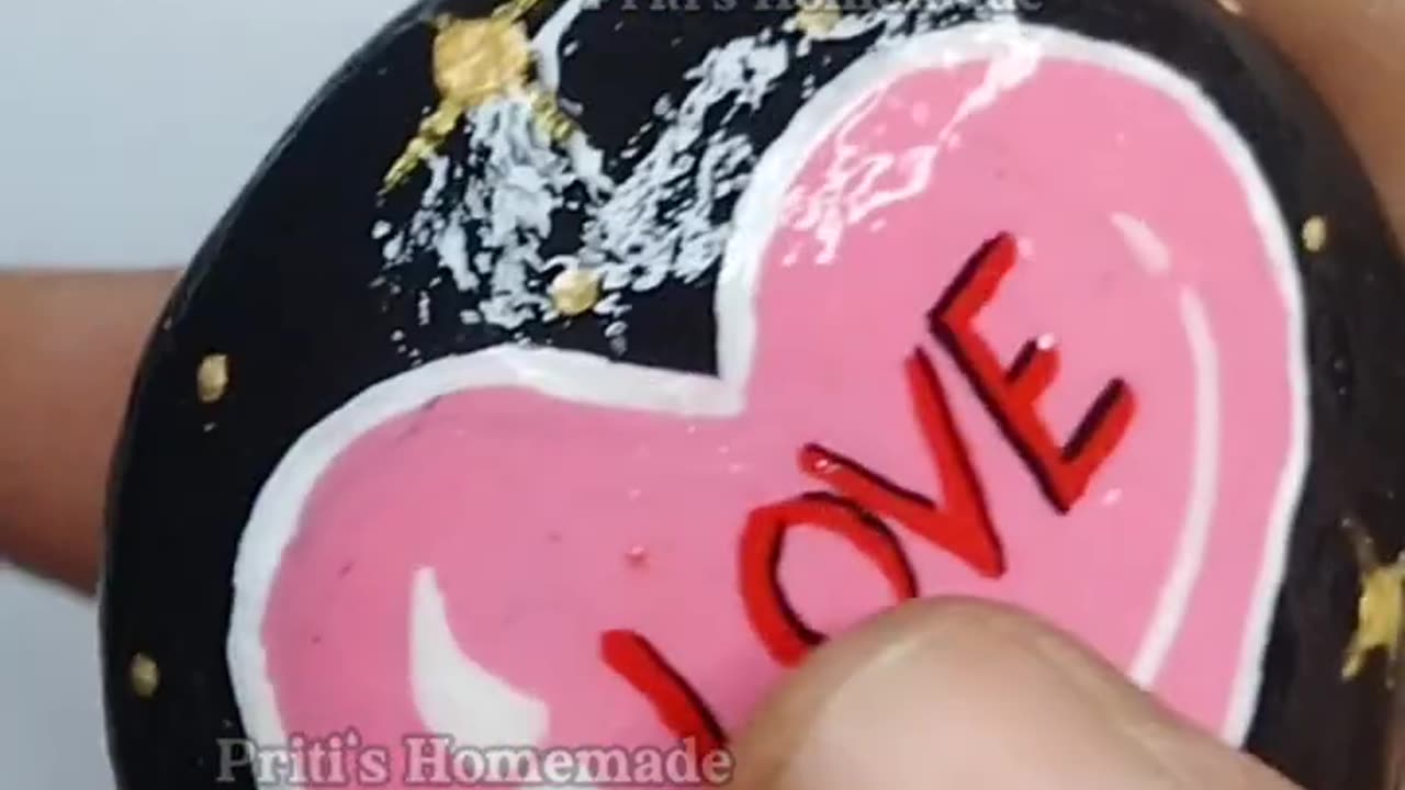 painting on stone @ShivangiSah7 #shorts #shivangisah #rumbleshorts