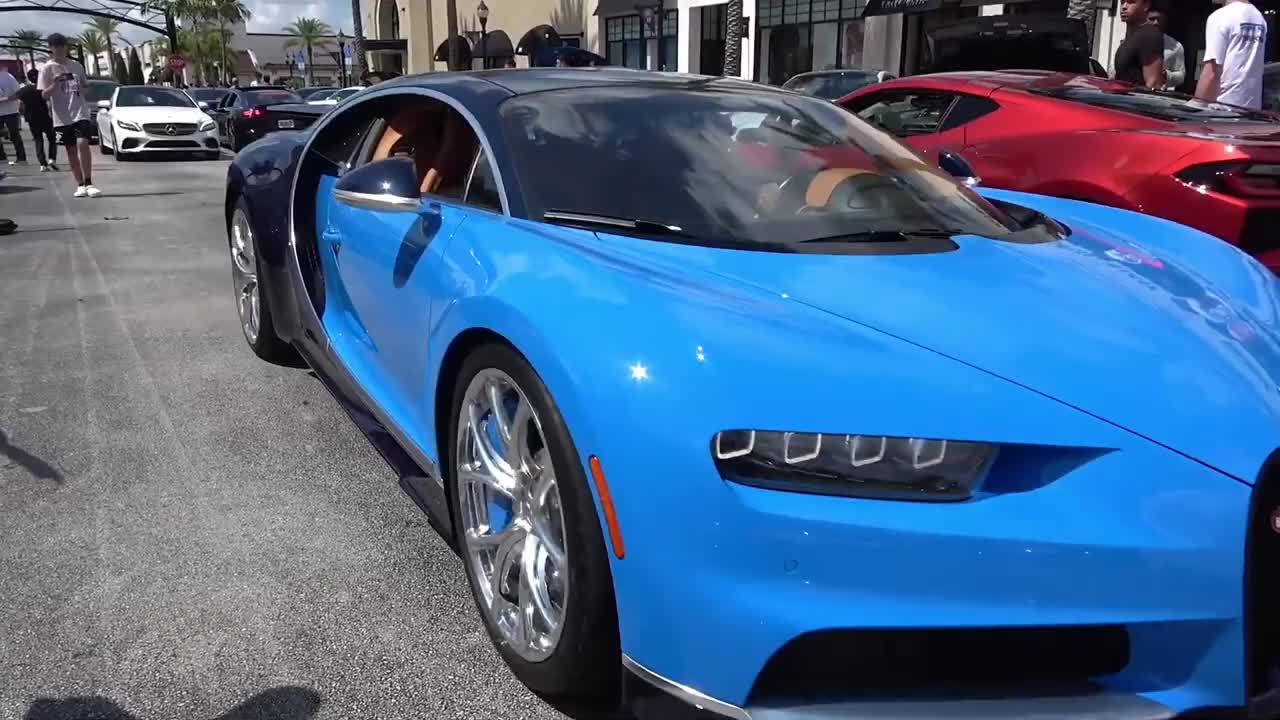 Bugatti Chiron - 1,500 hp $4Million HYPERCAR BEAST - Chasing on Segway