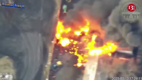 Hangar storing Russian military equipment in Luhansk and fuel depots come under artillery fire