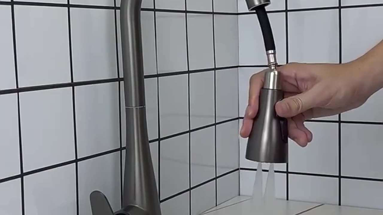 Kitchen Adjustable Three-Mode Faucet Sprayer Filter Water Saving Nozzle