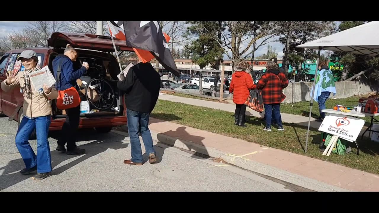 2023 11 05 Brampton protest, convoy, Goodbye Teela, Mississauga