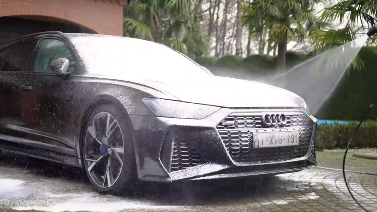 Dirty AUDI RS6 deep cleaning__interior & exterior