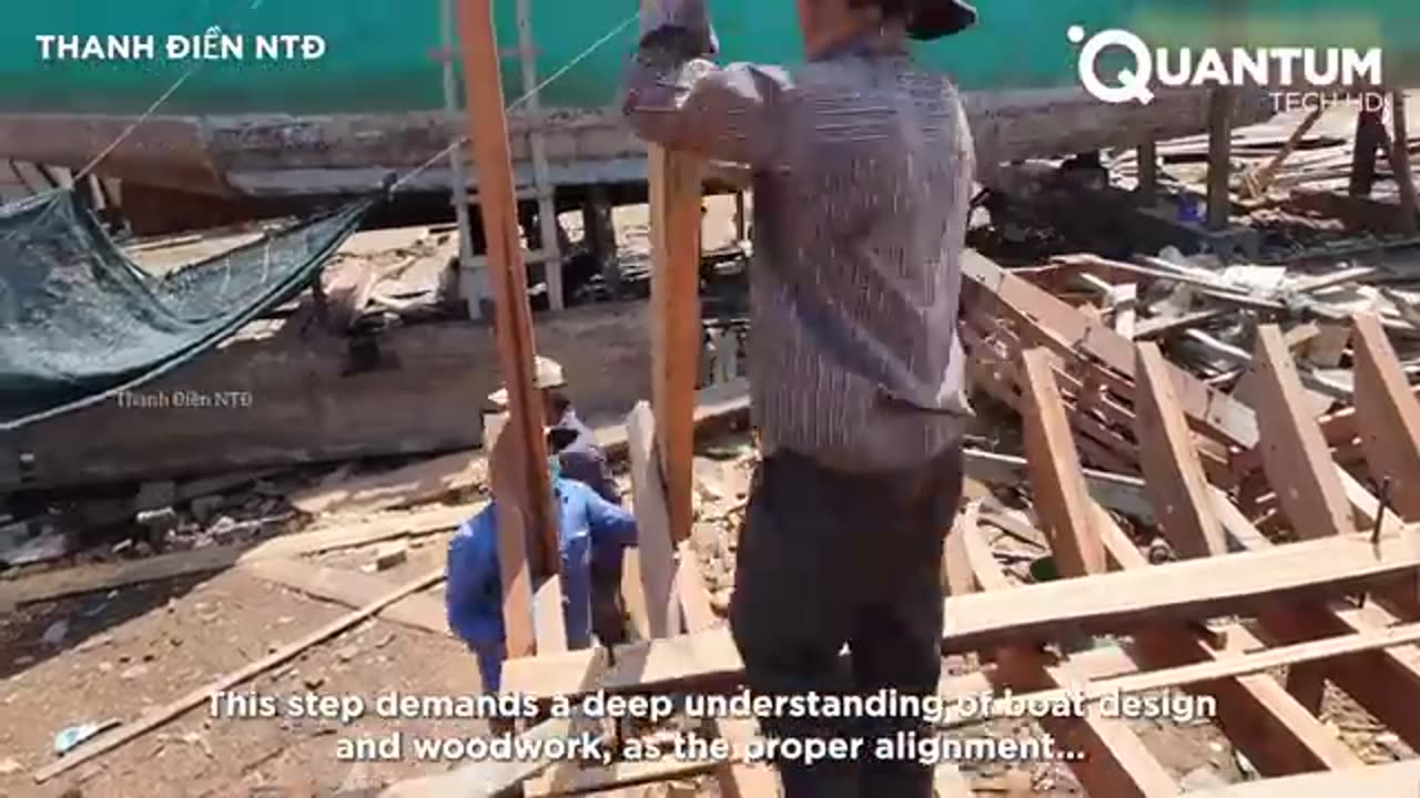 3:42 / 22:52 Craftmen Build Massive Wooden Vessel From Scratch | by ‪@ThanhdienNTD‬