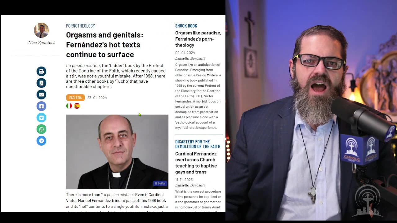 Live News Today | Cardinal Fernández's hot texts continue to surface