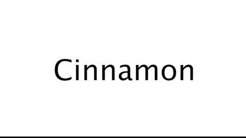 How to Pronounce Cinnamon