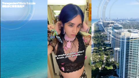 Strange different tgirl