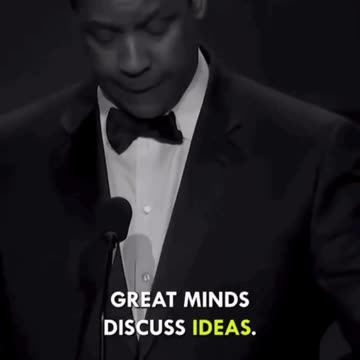 Denzel Washington on Great People