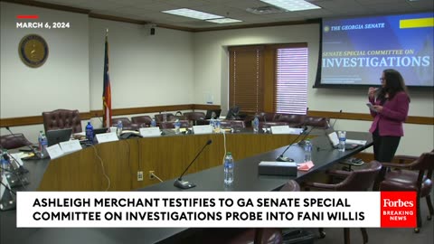 BREAKING NEWS- Trump Co-Defendant's Lawyer Testifies To Georgia Senate Probe Of D.A. Fani Willis