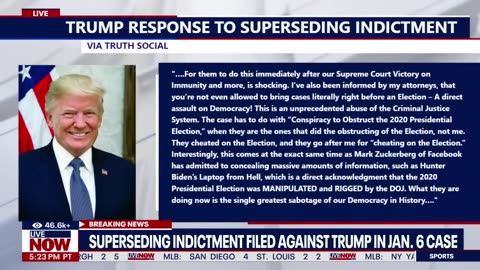 Trump Responds To Smith's New Indictment