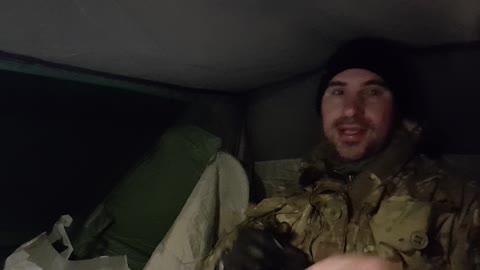 Vlog in a tent in the rain.