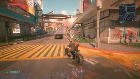 Free. roam of cyberpunk 2077 and gameplay