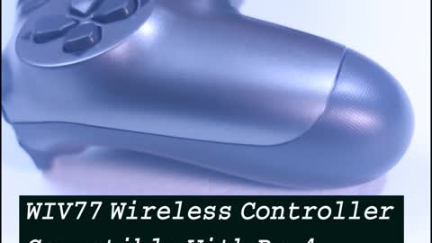 Wiv77 Wireless Controller Compatible with P-4 (Black)