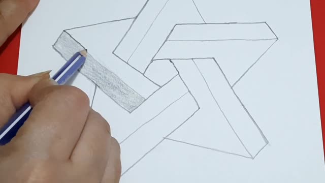 Trick to draw 3d star