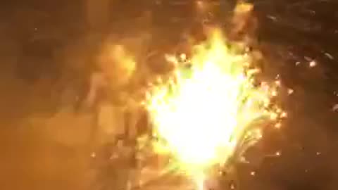 New year night Amazing Fireworks
