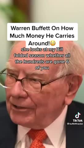 Warren Buffett On How Much Money He Carries Around