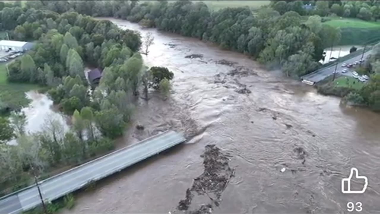 almost all bridges have collapsed in Greene Co, TN