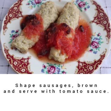 1915 Barley Sausage and Tomato Sauce with Raisins