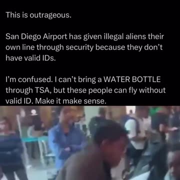 MORE PROOF THAT BIDEN don't care about our safety and that the screening.