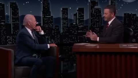 President Joe Biden Visits Jimmy Kimmel Live