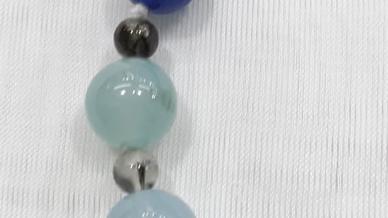 Handmade + Knotting 25” Statement Necklace with 925 Silver, Agate. One of a Kind