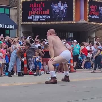 A man twerks for children at a “family-friendly” pride event in Minnesota