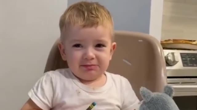 Poor baby was so scared - Funny Clip