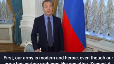 Whatever Medvedev discusses, he always comes back to using nuclear weapons.