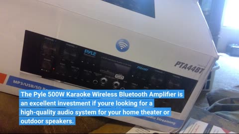 Pyle 500W Karaoke Wireless Bluetooth #Amplifier - 4-Overview