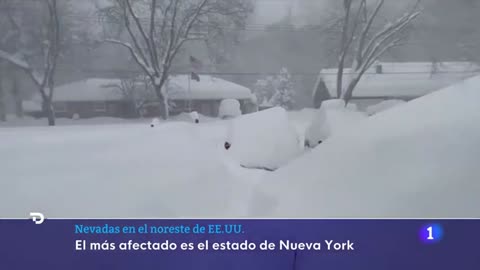 EE.UU. 3 MUERTOS en el estado de NUEVA YORK por una NEVADA que alcanza los 2 M de ALTURA I RTVE