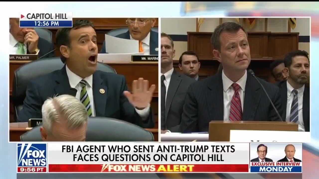 John Ratcliffe (new ClA Director) questioning Peter Strzok FBl agent 2018