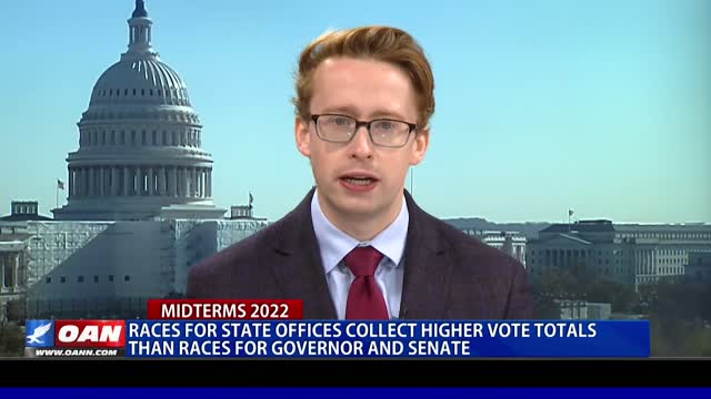 Races for state offices collect higher vote totals than races for Governor and Senate