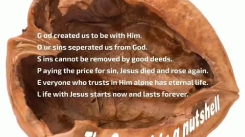 The gospel in a nutshell
