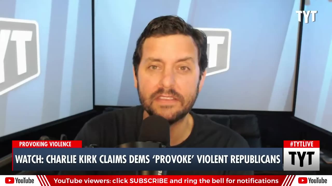 Watch- Charlie Kirk Says Dems Provoke-Right-Wing Violence