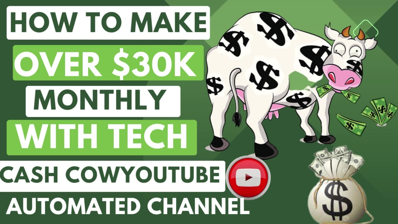 i will make cash cow youtube automated channel, cash cow videos