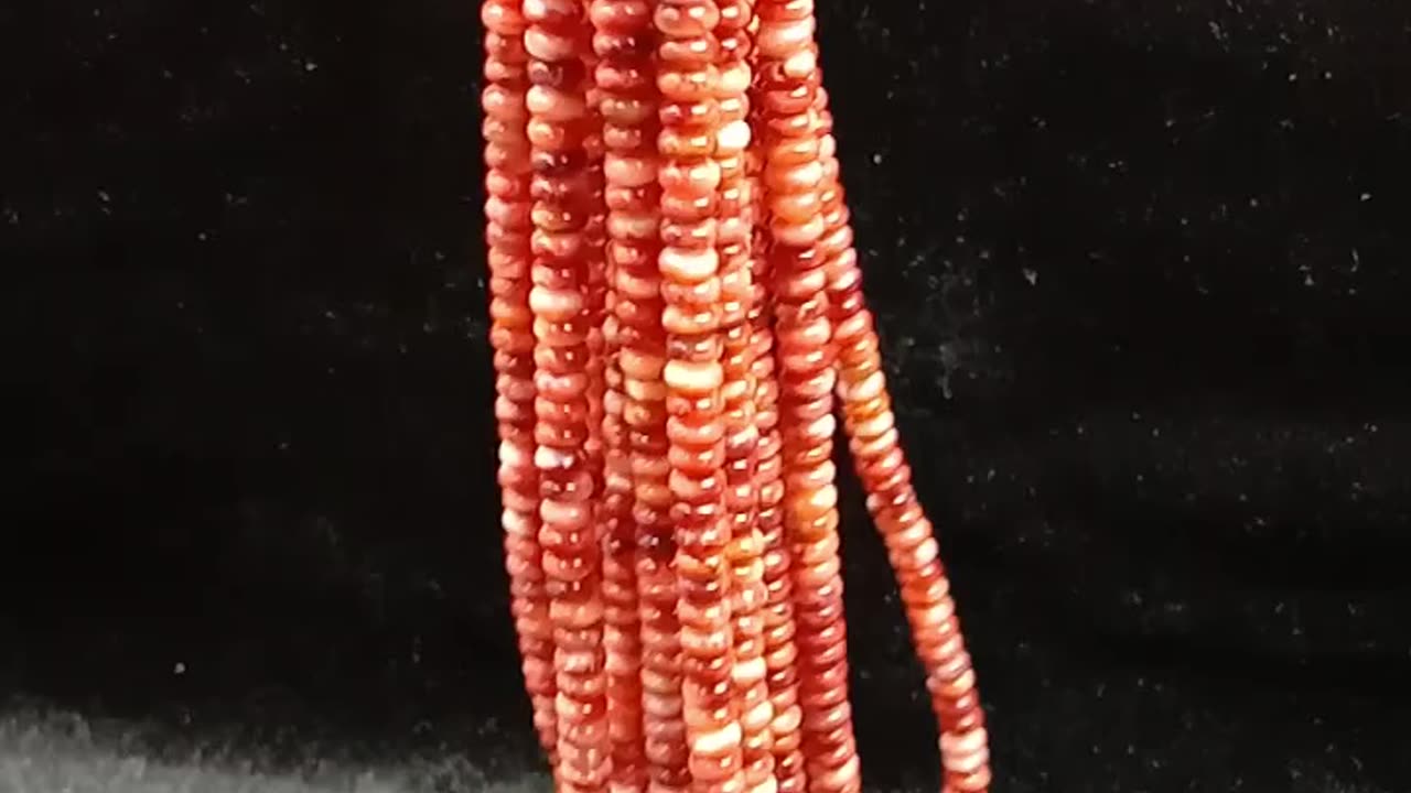 Red and orange roundle beads size 4mm full strand 16inch for Jewelry Making Fashion Design