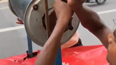 how indian people make ice cream form fresh fruit