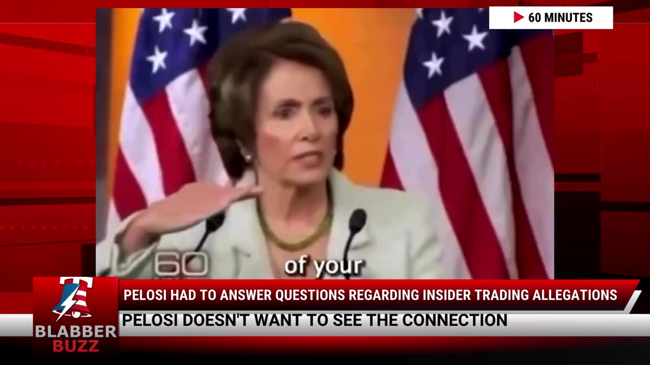 Pelosi Had To Answer Questions Regarding Insider Trading Allegations