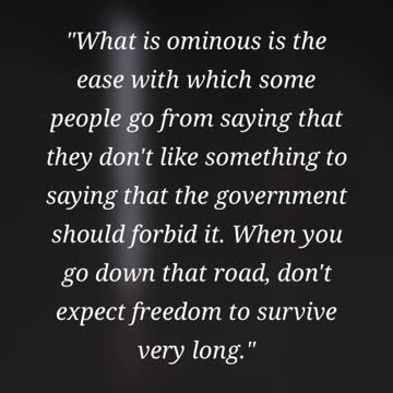 Ominous Message from Thomas Sowell