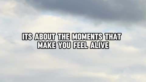 Life is not just about how many breaths you take!!