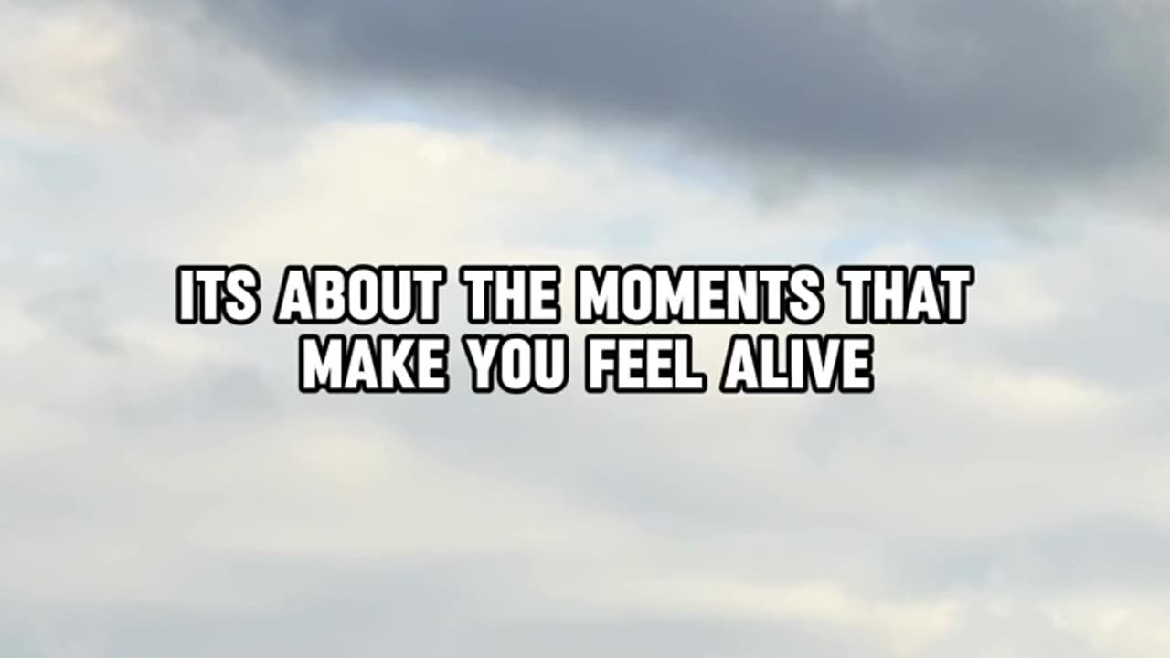 Life is not just about how many breaths you take!!