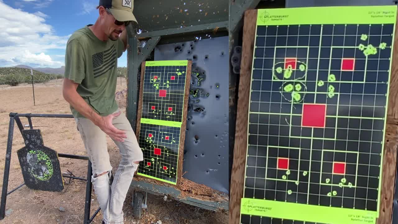 Daystate Wolverine HPR .22 FIRST SHOTS out of the box @ 100 YARDS