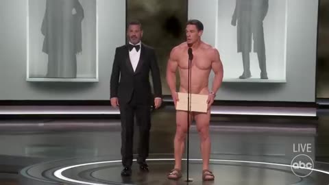 Oscars 2024: Nearly naked John Cena presents award for Costume Design