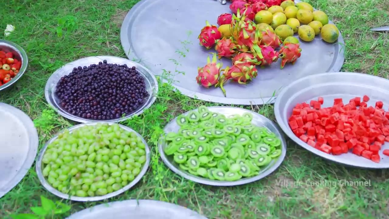 FRUIT JELLY CAKE | Colorful Healthy Fruit Jelly Cake Recipe Makin