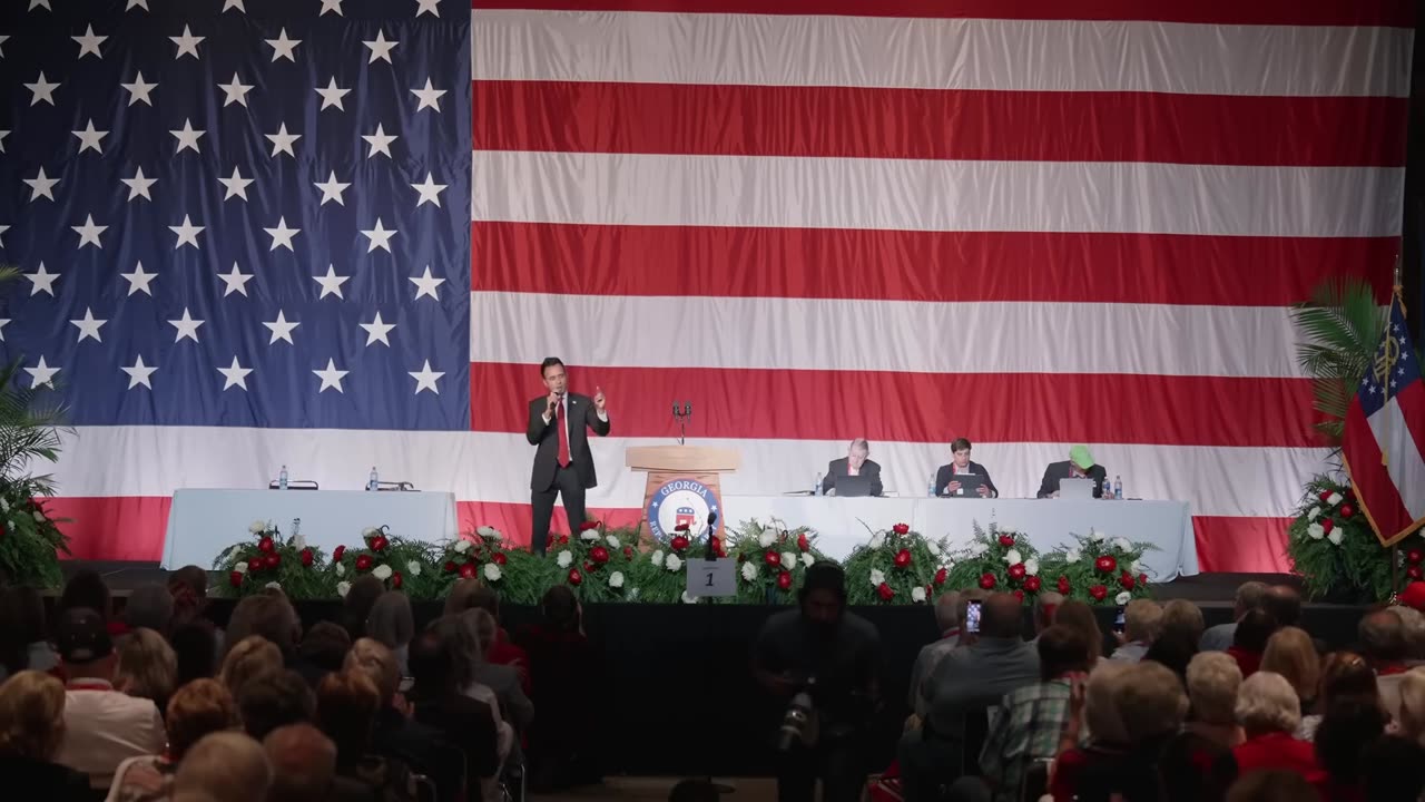 Vivek Ramaswamy Speaks at Georgia GOP Convention Amid Trump Indictment