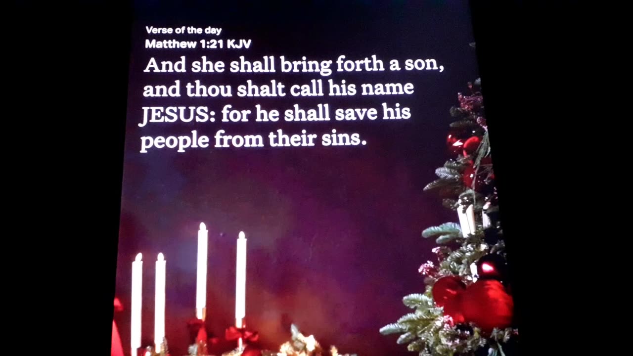 Todays Verse: Matthew 1:21: Merry Christmas.