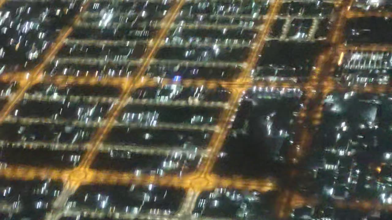 A bird's eye view of the beauty of Doha at night